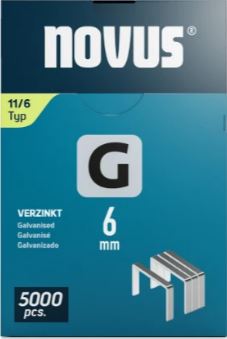 Novus 042-0765 Niet met platte draad G 11/6mm (5.000 stuks)