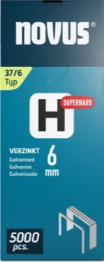 Novus 042-0770 Niet met fijne draad H 37/6mm Superhard (5.000 stuks)