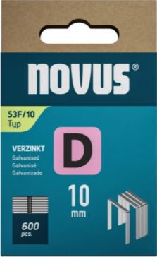 Novus 042-0790 Niet met platte draad D 53F/10mm (600 stuks)