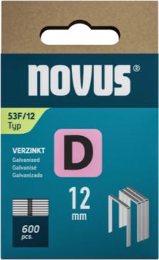 Novus 042-0791 Niet met platte draad D 53F/12mm (600 stuks)