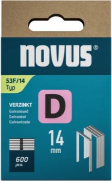 Novus 042-0792 Niet met platte draad D 53F/14mm (600 stuks)