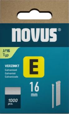 Novus 044-0089 Tacker spijkers E J/16mm (1.000 stuks)