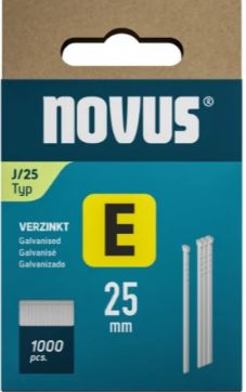Novus 044-0091 Tacker spijkers E J/25mm (1.000 stuks)
