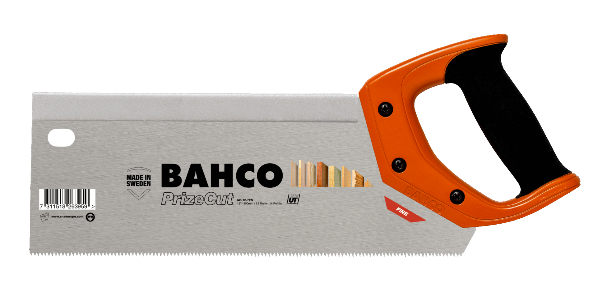 Bahco NP-12-TEN Kapzaag voor fijn en middelgrof materiaal