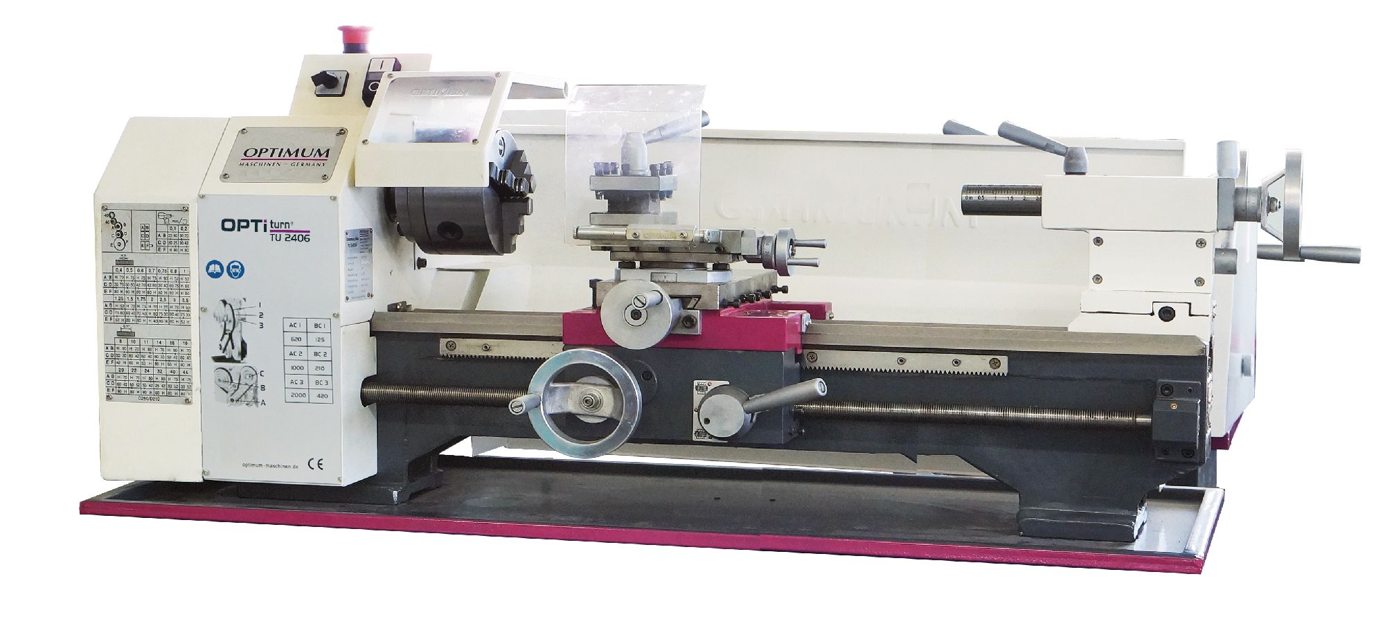 Optimum 713420353 Optiturn TU2406 Metaaldraaibank 550 mm 400V 