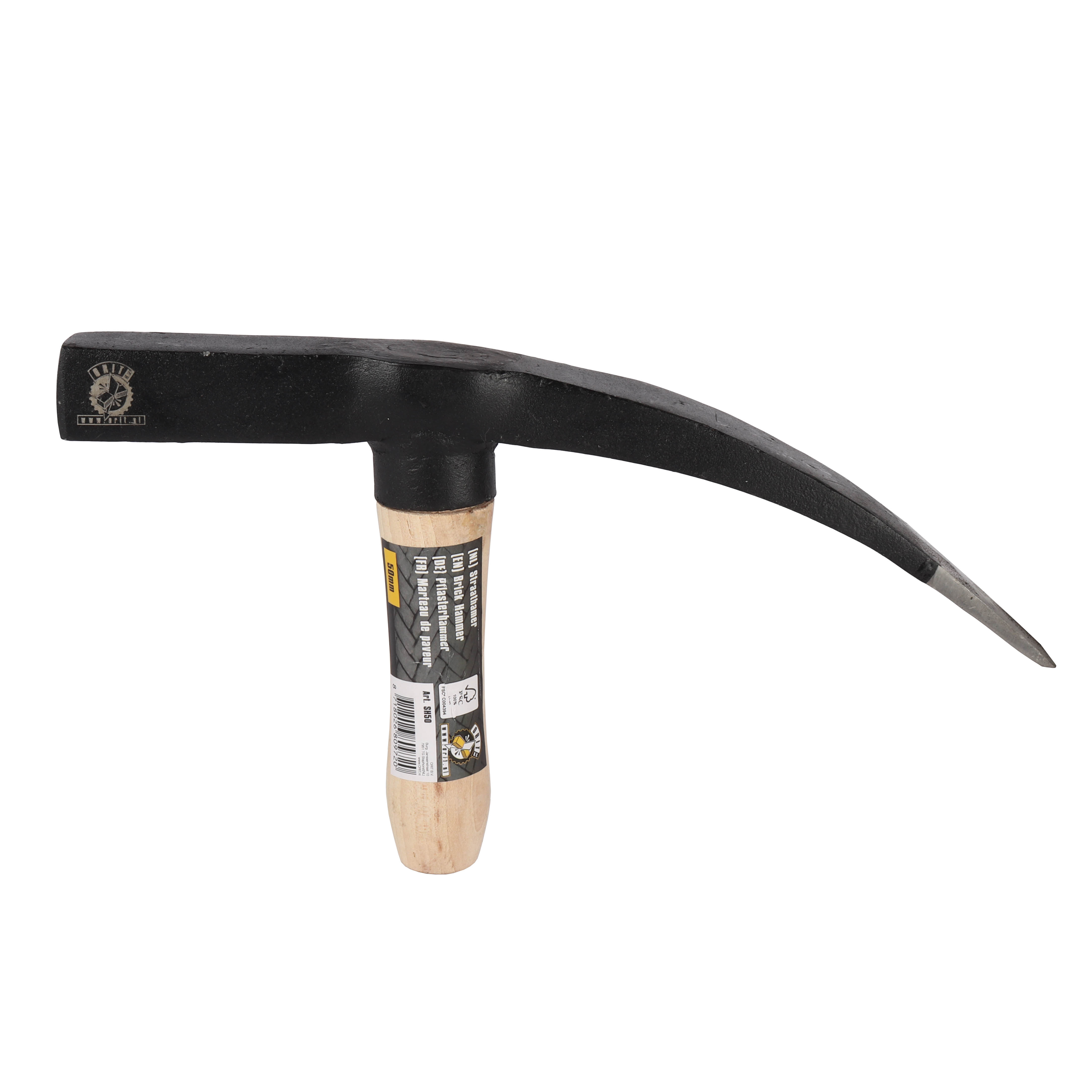Orit SH50 Straathamer 5 cm houten steel