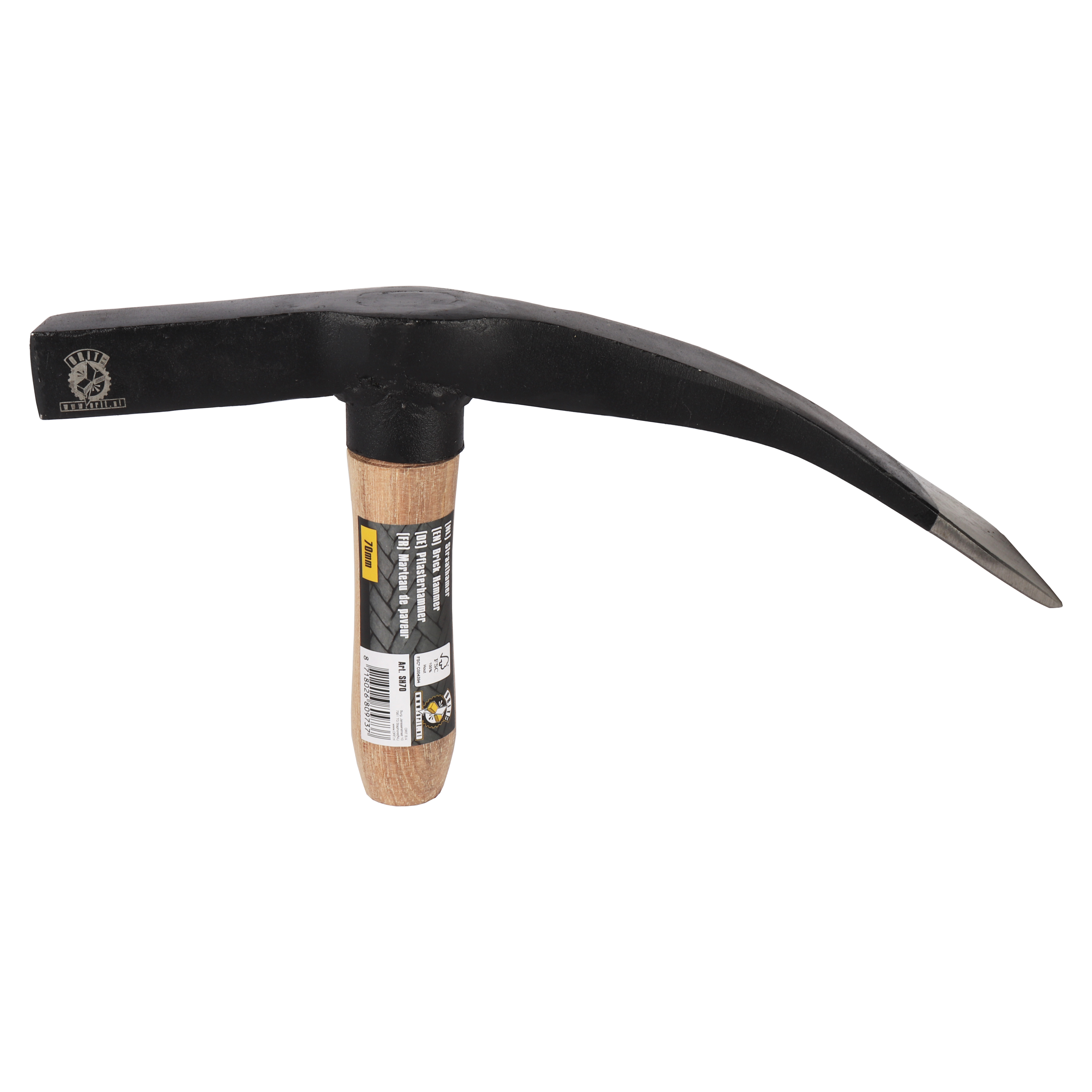 Orit SH70 Straathamer 7 cm houten steel