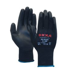 Oxxa 1.14.086.09 Handschoen PU-flex nylon zwart CAT.2, Maat 9/L