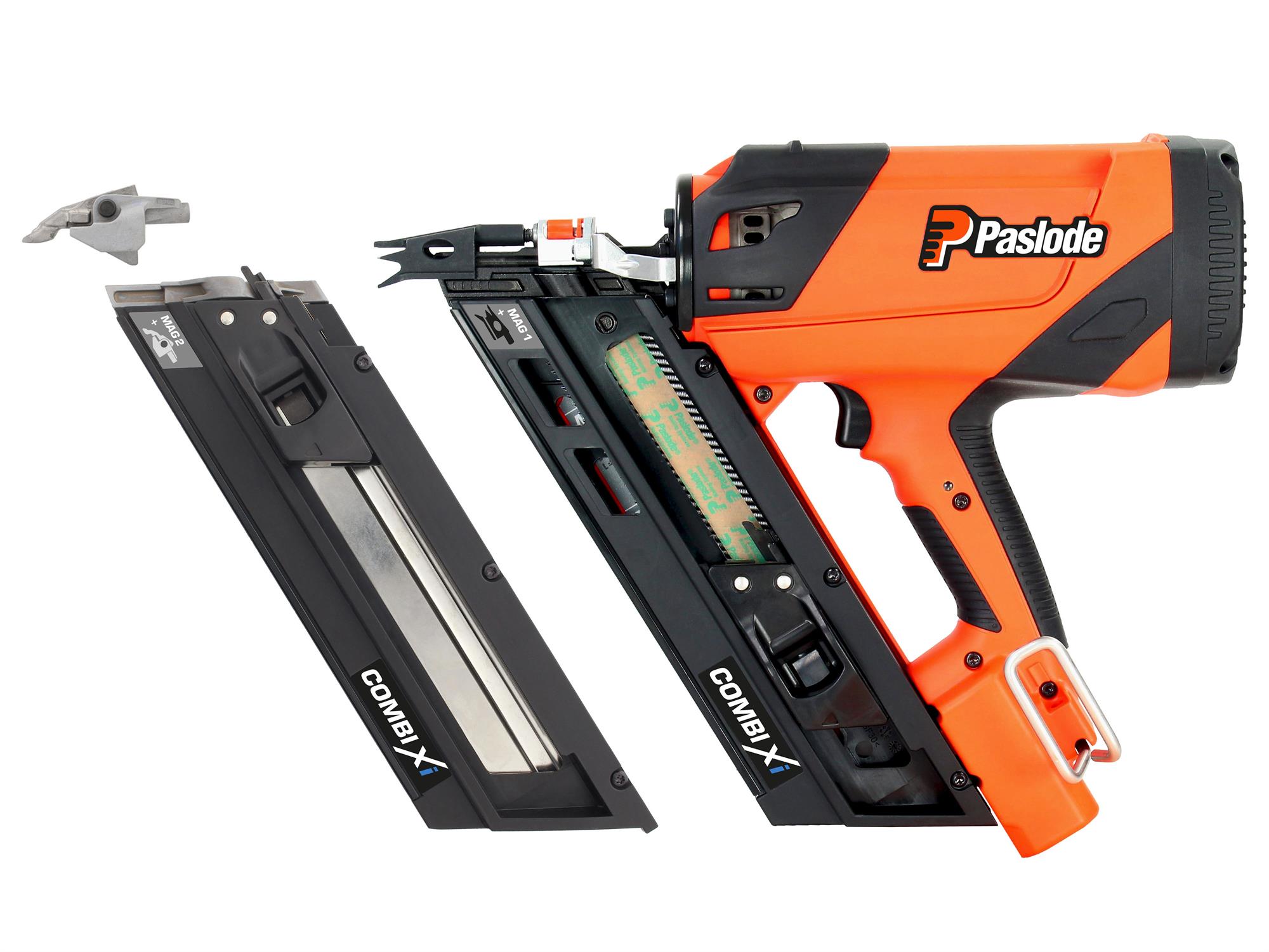 Paslode 014005 COMBI Xi impuls 2-in-1 Combi Tacker voor 34&deg; papiergebonden stripnagels en ankernagels