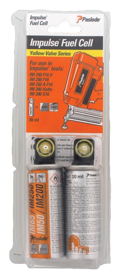 Paslode Accessoires 300341 Gaspatroon Geel voor IM50/IM65 2 stuks