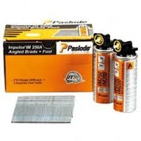 Paslode Bevestiging 300274 AF16 x 63 mm - Verzinkt Afwerknagels (incl. gaspatronen) 2000 stuks