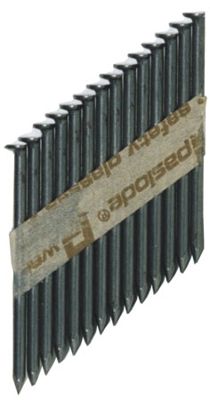 Paslode Bevestiging 142001 Stripnagel 2,5 x 50 glad thermisch verzinkt rood RounDrive (incl. gaspatronen) 2500 stuks