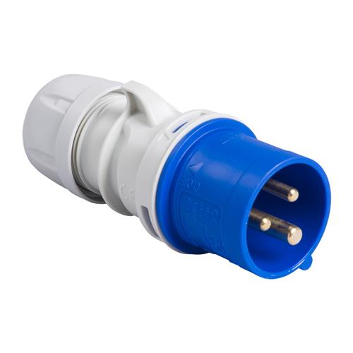 PCE 41.000 Contactstop CEE 16A - 230V - 3P - IP44 - 6h - blauw 