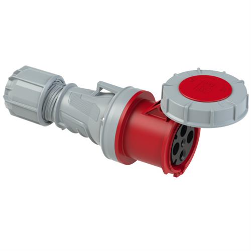 PCE 42.050 Koppelcontactstop CEE 63A - 400V - 4P - IP67 - 6h - rood 