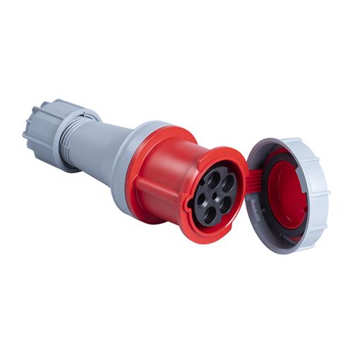PCE 42.060 Koppelcontactstop CEE 63A - 400V - 5P - IP67 - 6h - rood 