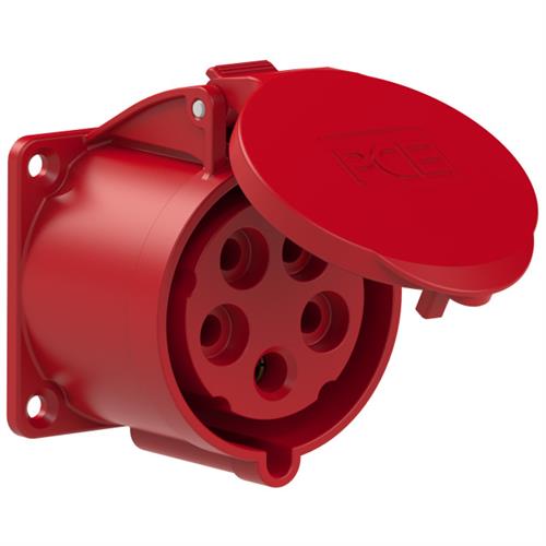 PCE 44.040 WCD inbouw CEE 32A - 400V - 5P - P44 - 6h - rood 