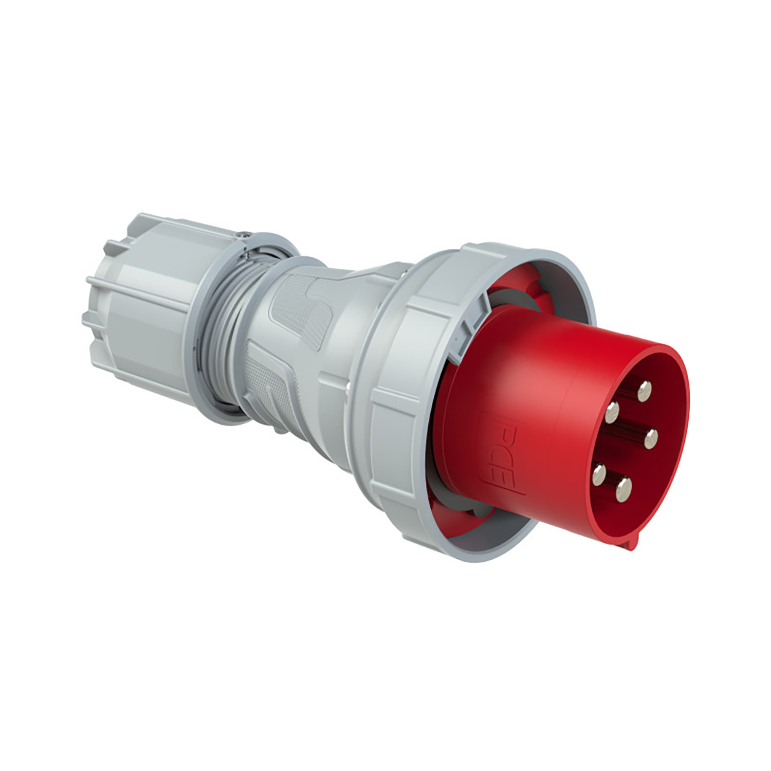 PCE 102285 CEE stekker 125A 5p 400V 6h rood