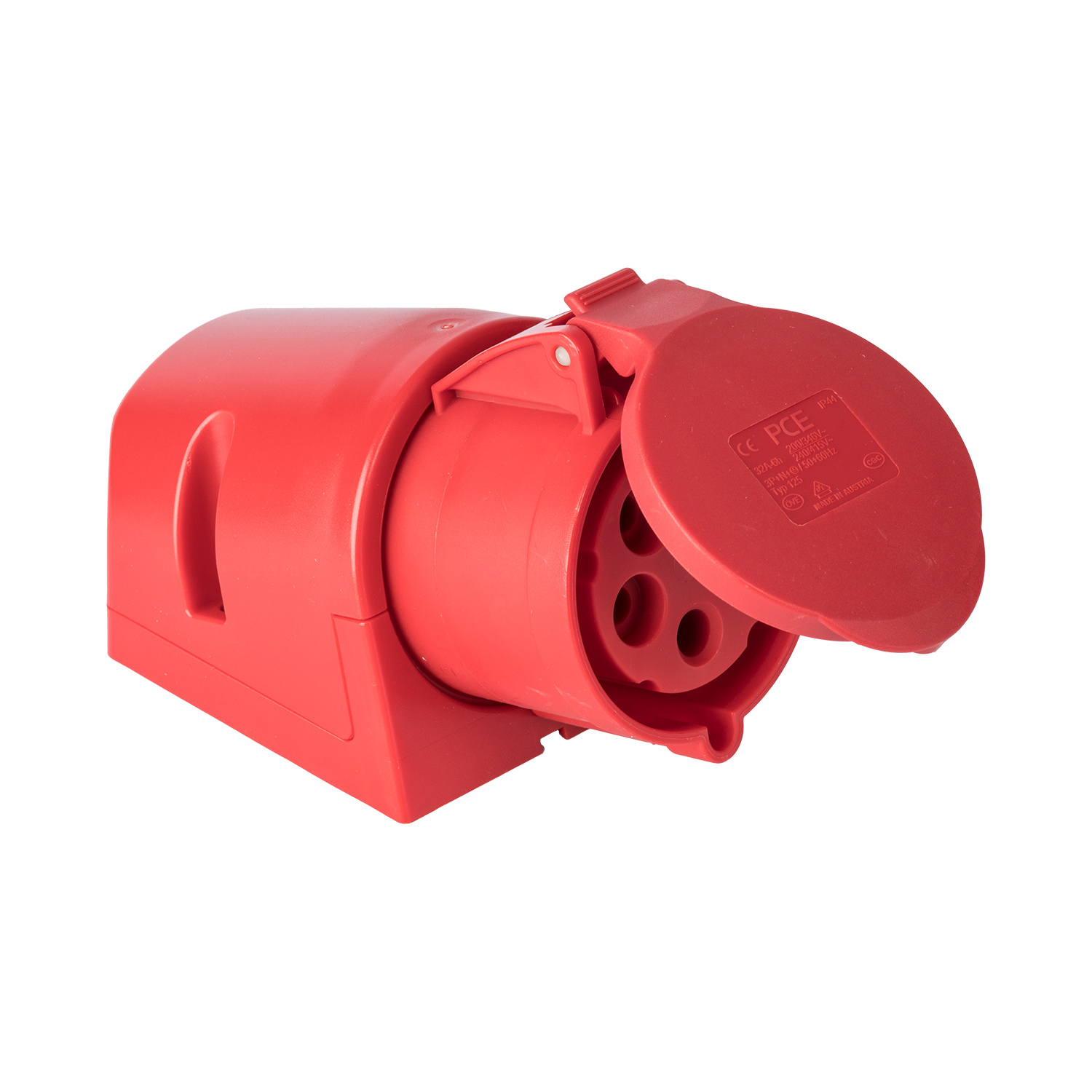 PCE 102608 CEE opbouw Wandcontactdoos 32A 5p 400V 6h rood-rood
