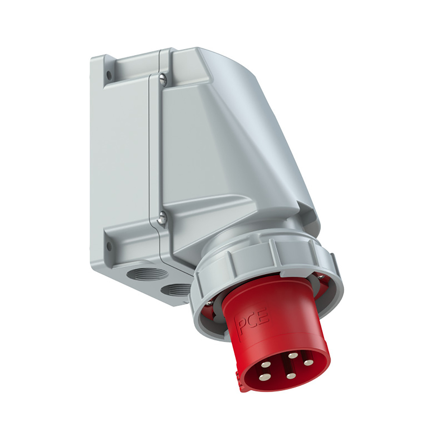 PCE 103382 CEE opbouw Toestelcontactdoos 63A 5p 400V 6h rood