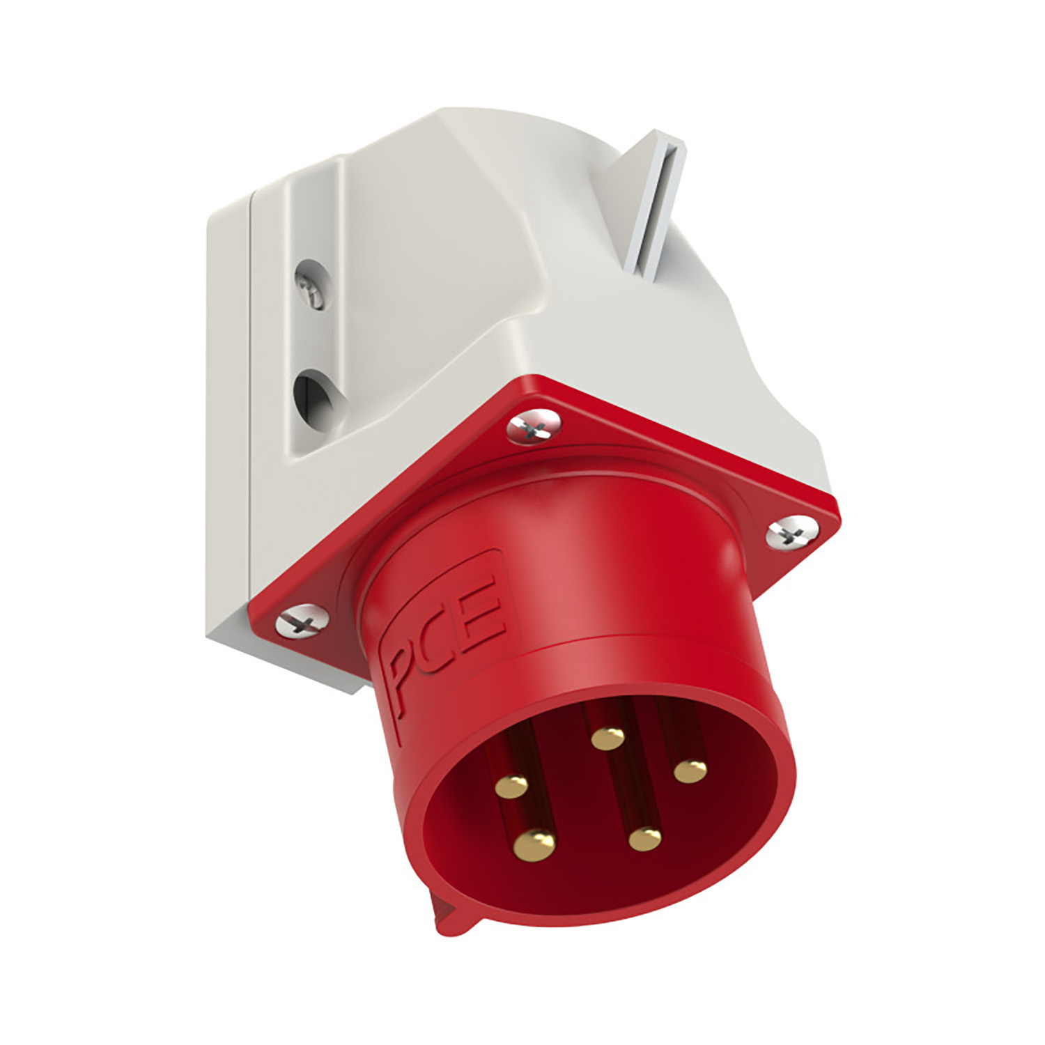 PCE 102205 CEE stekker 16A 5p 400V 6h rood