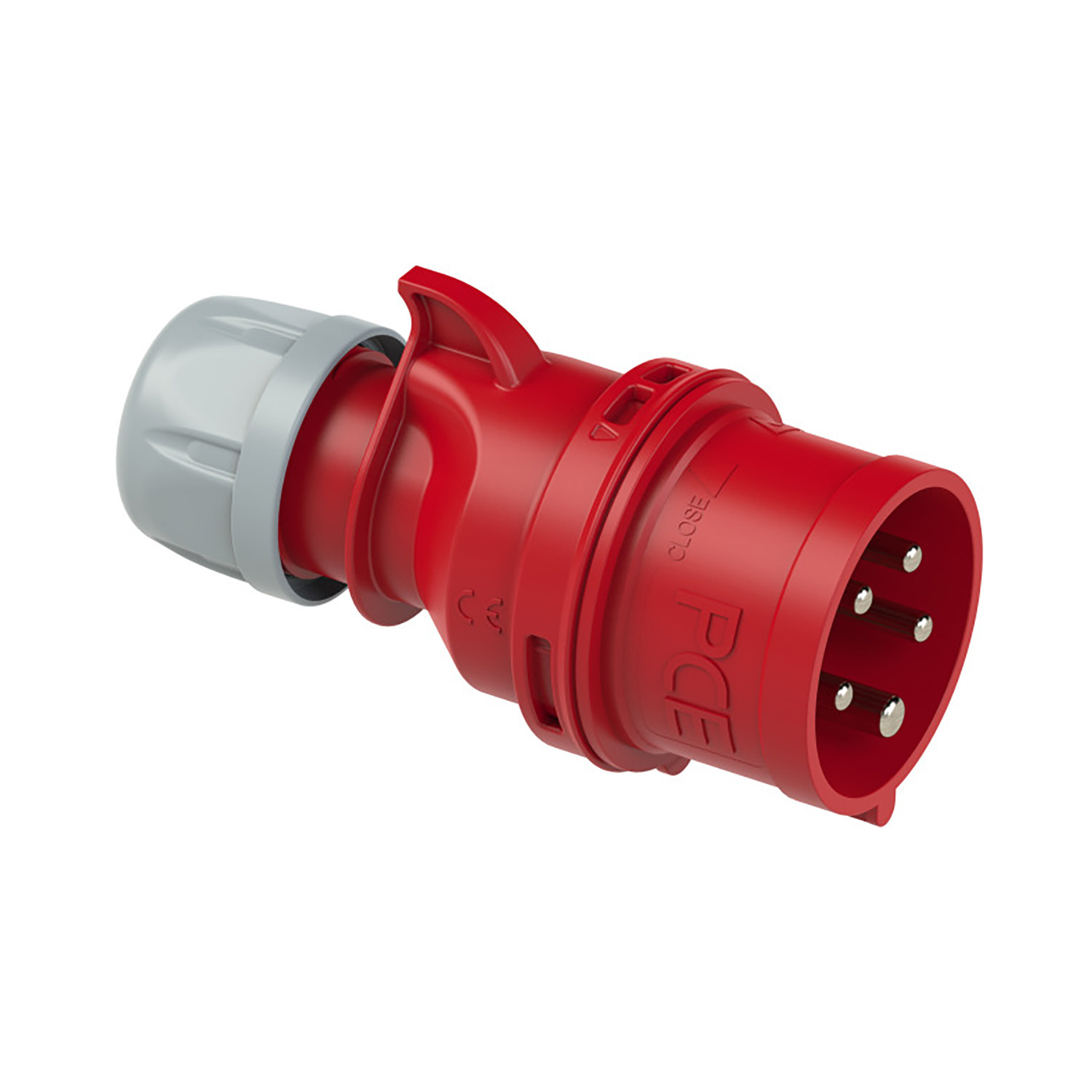 PCE 102224 CEE stekker 32A 5p 400V 6h rood