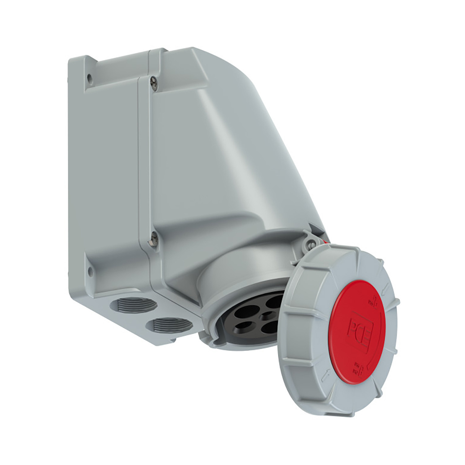 PCE 102638 CEE opbouw Wandcontactdoos 63A 5p 400V 6h rood