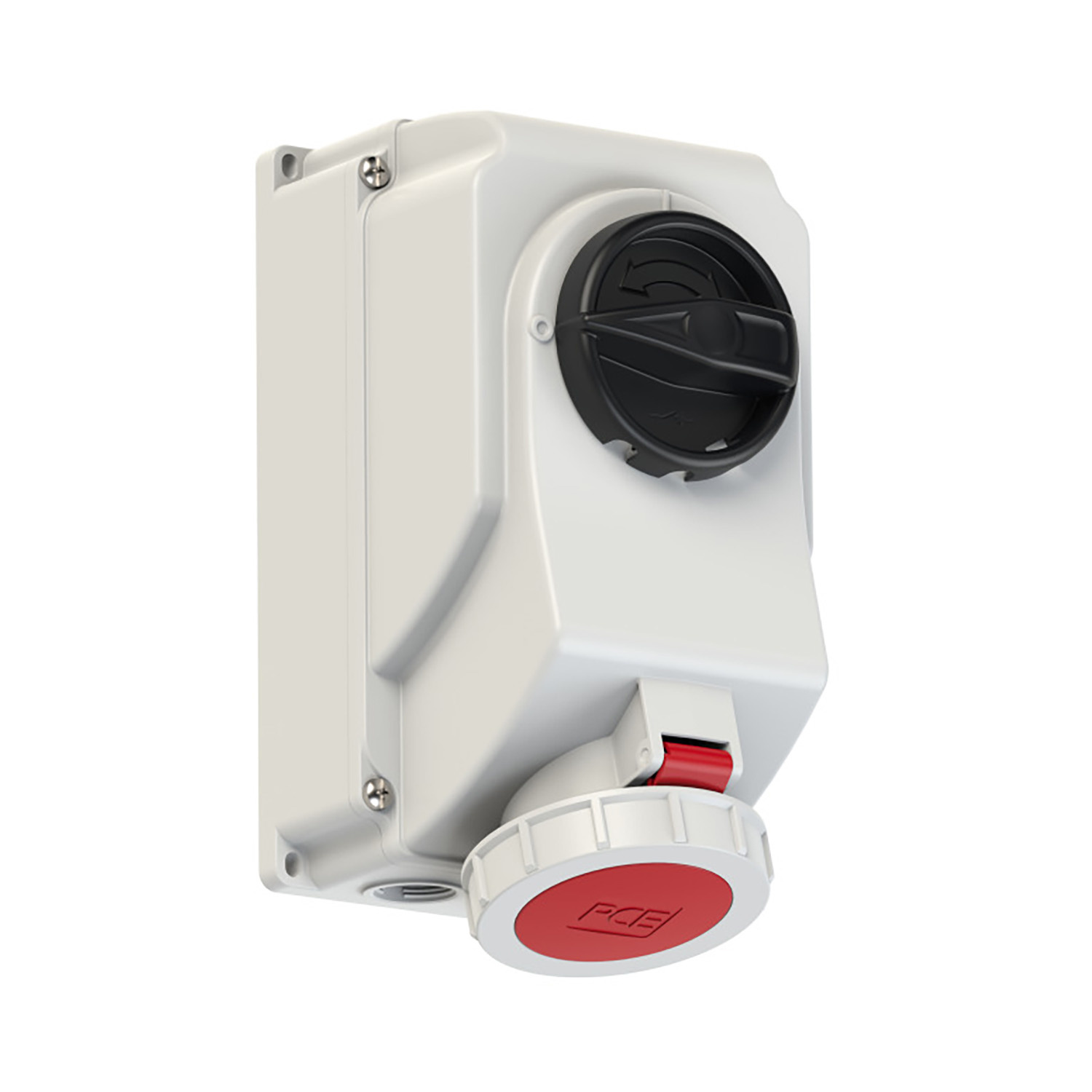 PCE 103795 CEE opbouw ON/OFF Wandcontactdoos 32A 4p 440V 60Hz 3h rood