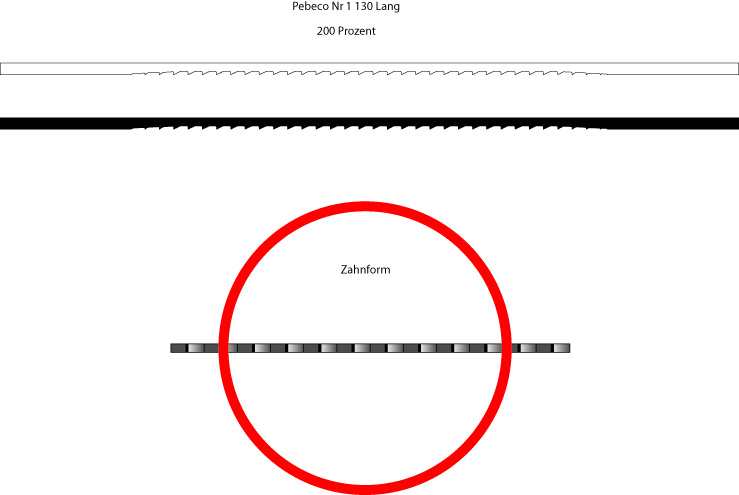 Hegner 210000607/144 Pebeco Nr. 7 Figuurszaagjes 130 x 1,20 x 0,44 mm voor hout, kunststof en non - ferro metaal