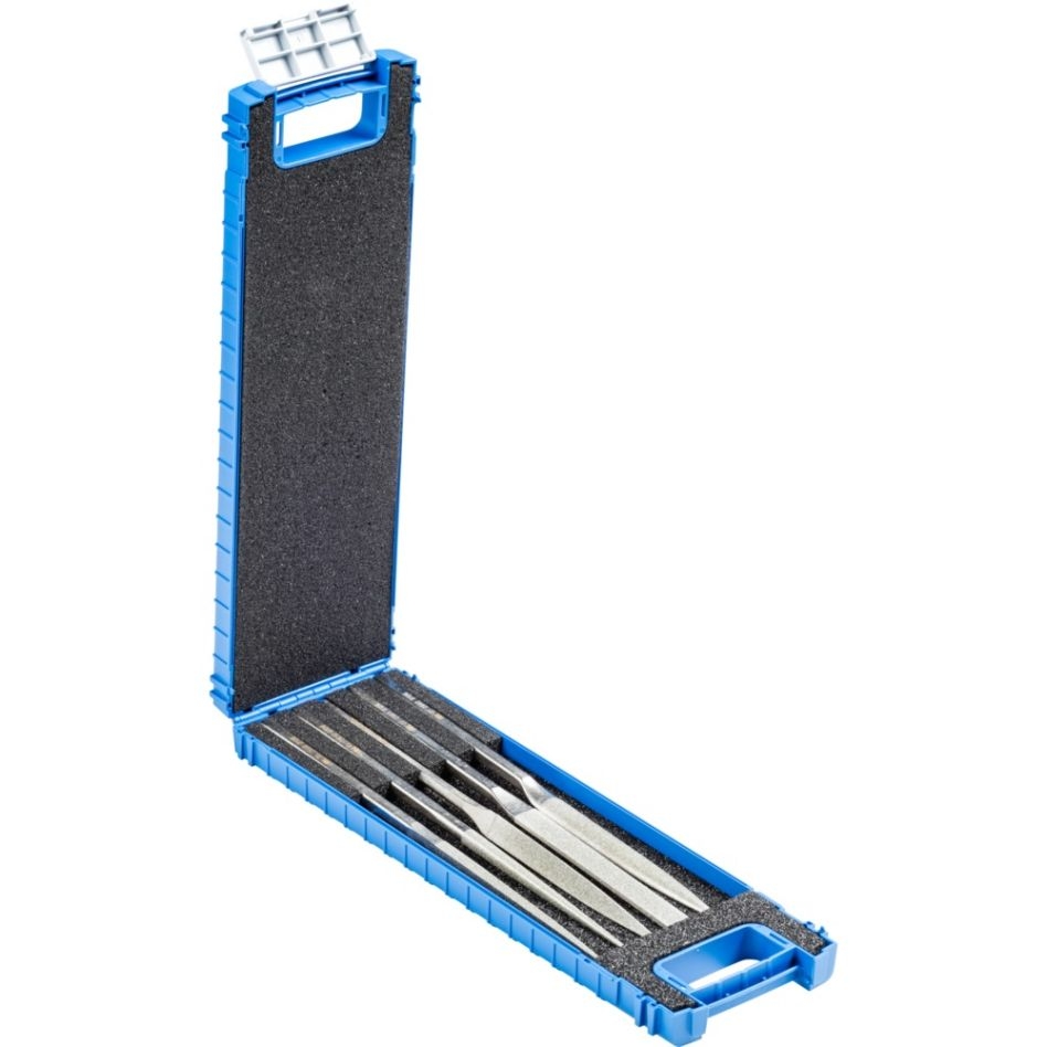 Pferd 15826272 Diamant-handy-vijlenset 5-delig 215 mm D126 (middel) gesmede stift/bruikbaar zonder hecht