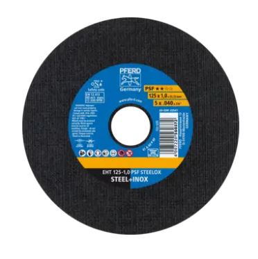 Pferd 61721101 Doorslijpschijf EHT 125x1,0 mm X-LOCK recht universele lijn PSF STEELOX voor staal/edelstaal