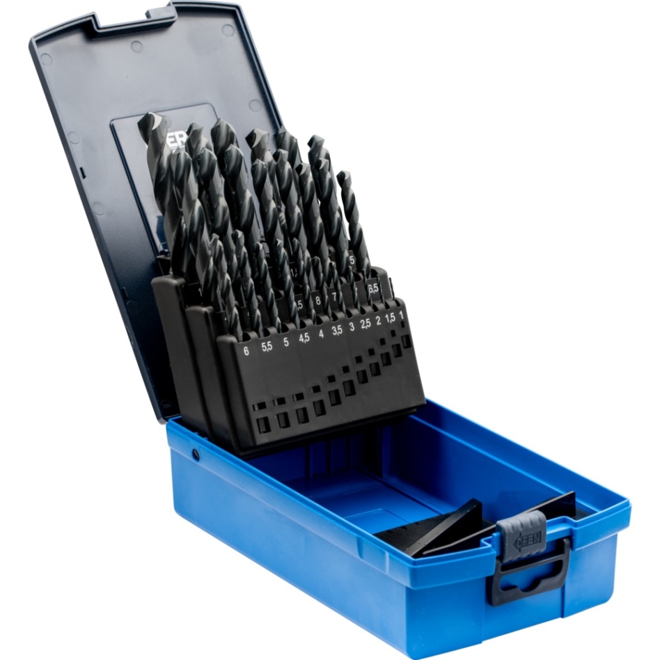 Pferd 25203702 Spiraalborenset 25-dlg. STEEL HSSG N DIN 338