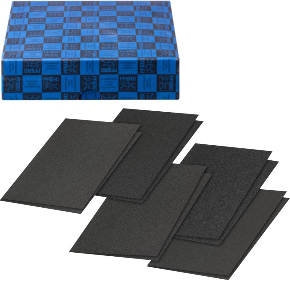 Pferd 45098041 Set 10-dlg. linnen schuurvel korund 230x280 mm BG BL A40, 80, 100 120 180 universeel