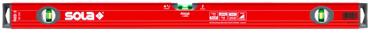 Sola 01214801 RED360 Alu waterpas 60cm (3 libellen)