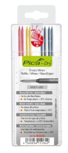 Pica PI4020SB 4020 Dry Navulling basic multicolor, 8 stuks in blister