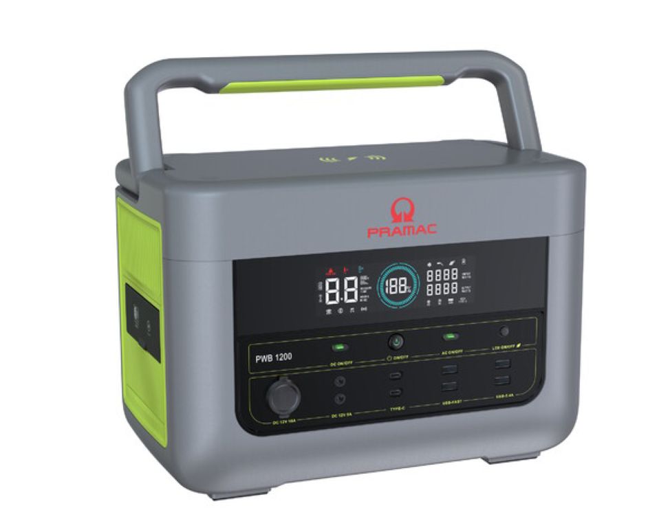 Pramac KA162Y11020 PWB 1200 Mobiele batterij 1075 Wh Schuko/ USB-A/USB-C/ DC