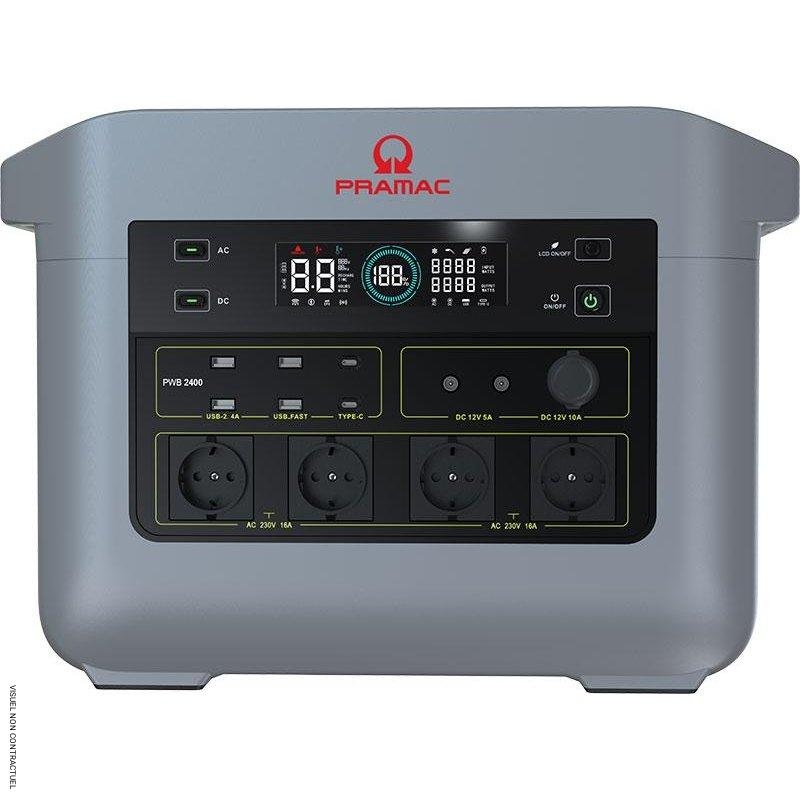 Pramac KA162Y12020 PWB 2400 Draagbare batterij 2150 Wh Schuko/ USB-A/USB-C/ DC