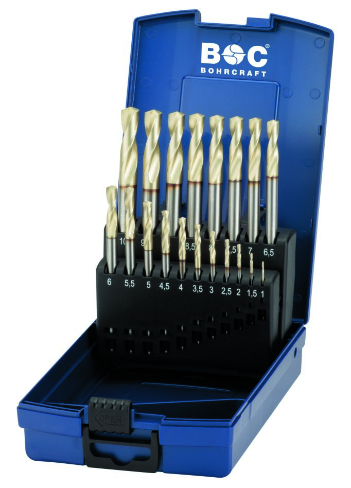 Profi-Plus 15081330019 Borenset HARDOX ZRN+ HSS-E Co8 ABS-Box 19-delig - 1 -10 mm x0,5 mm