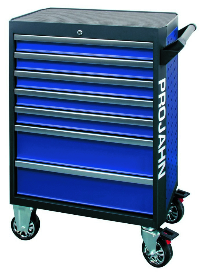 Projahn 5501-591 Gevulde werkplaatswagen GALAXY met 7 lades, 229-delig. Proficraft uitrusting blauw / antraciet
