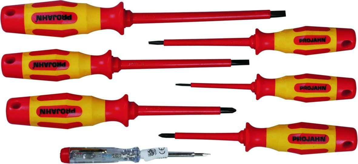 Projahn 5190 VDE Schroevendraaier-set 7 Delig (gleuf + PH)