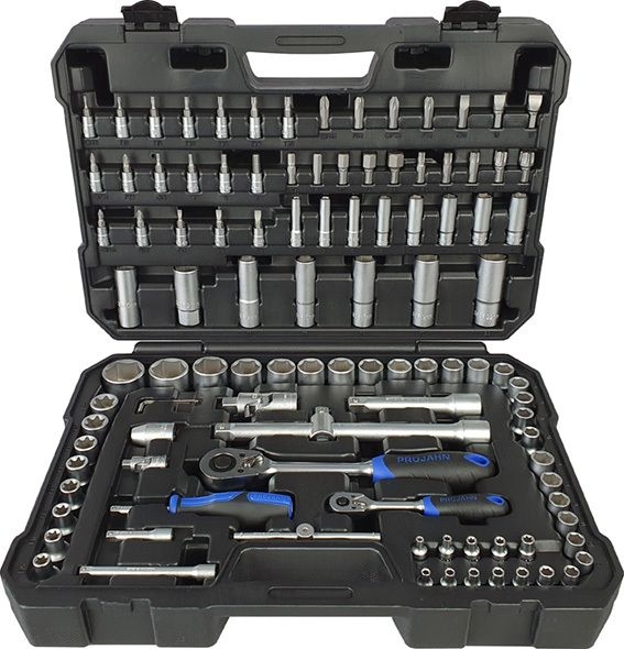 Projahn 8653 1/4 "+1/2" Doppenset 108-delig proficraft, 48 tands ratels