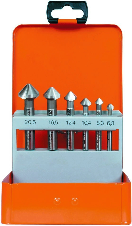 Projahn 35701 Verzinkerset HSS-Co 6tlg. 6,3 - 20,5 mm
