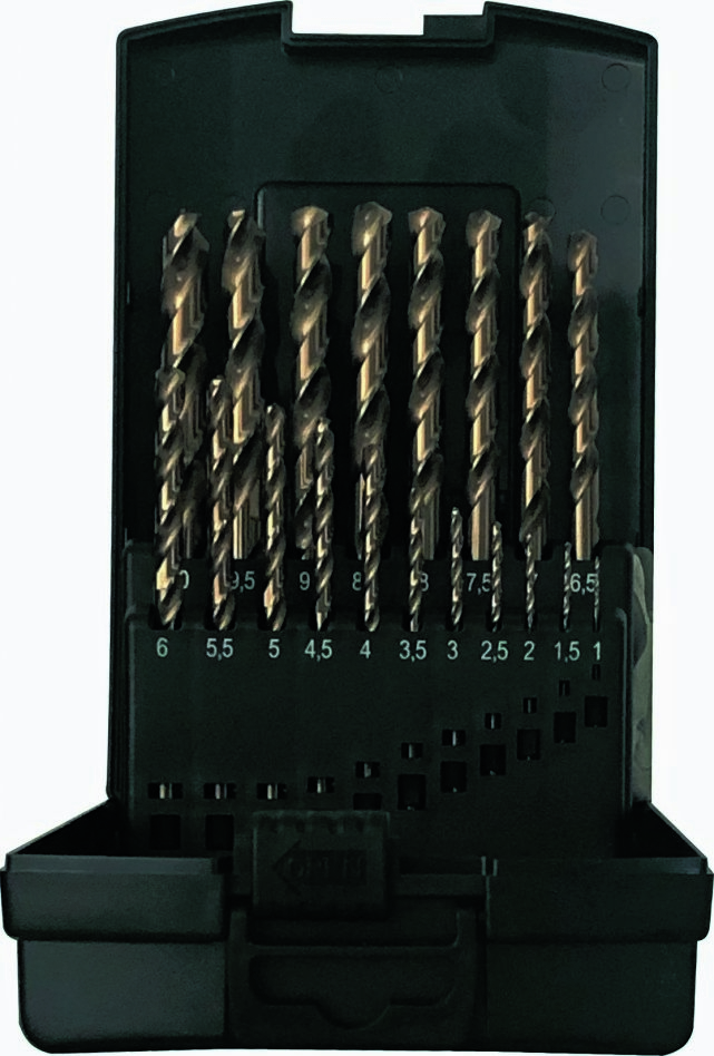 Projahn 67319 Cobalt boren HSS-Co 19 stuks, 1-10 / 0,5 mm BASIC