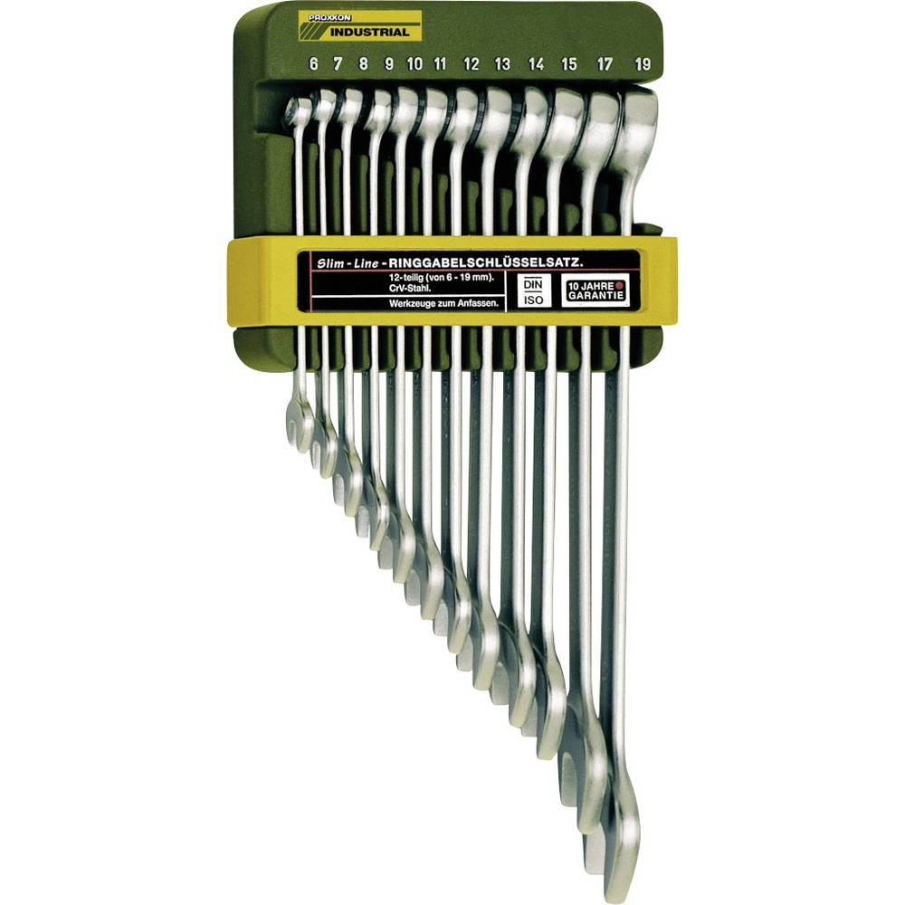 Proxxon 23820 SlimLine-ring-steeksleutelset 6 - 19 mm 12-delig