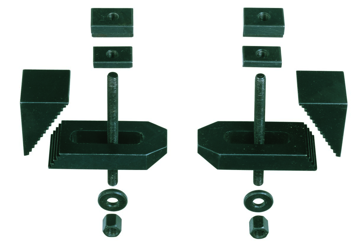Proxxon 24257 Spanklauwen uit staal gefreesd tot mat. dikte 35 mm, 2ST