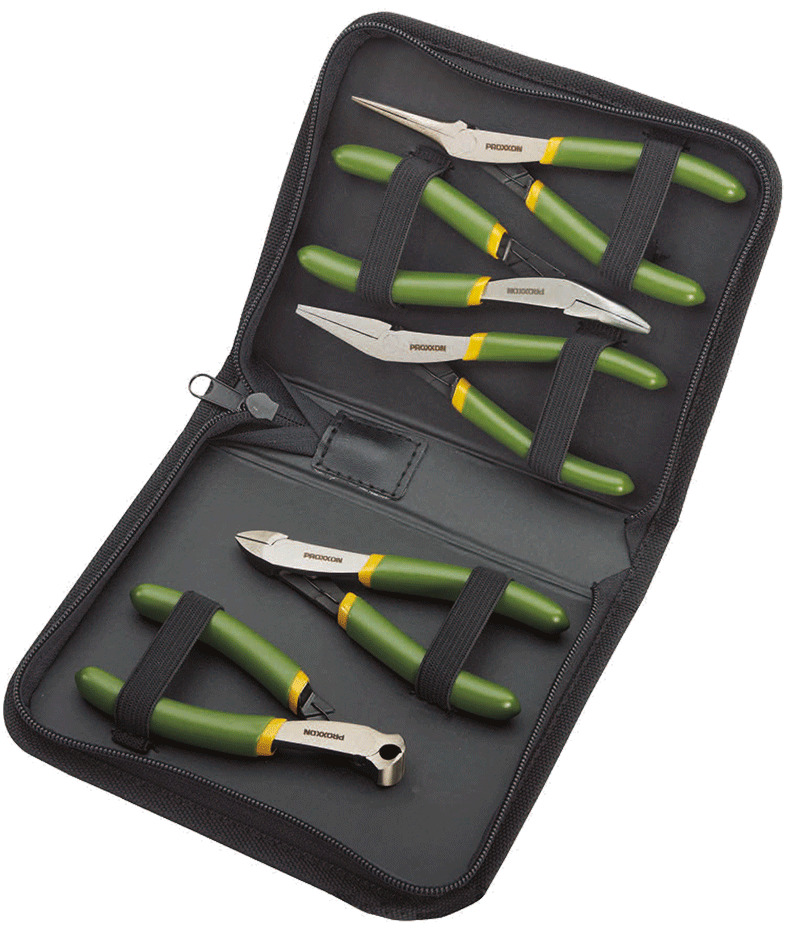 Proxxon 28150 Precisietangenset in etui 5-delig