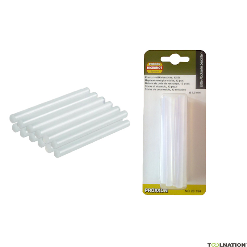 Proxxon 28194 Reservesticks voor HKP 220 kleurloos (12 st.)