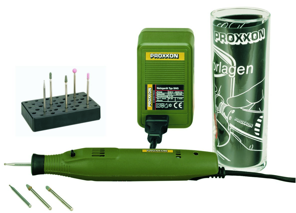 Proxxon 28635 Graveerset compleet in box m. GG 12