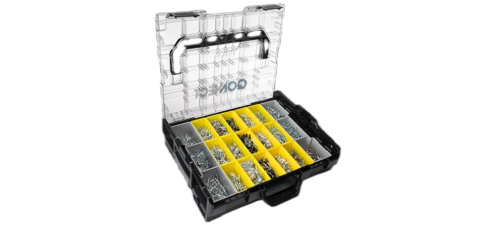 Q-Tool 15ASS-Q-BOXX-MULTI-Q Q-BOXX Multi Assortimentskoffer met Q-Multigrip klinknagels en Q-Multigrip-Colour Klinknagels