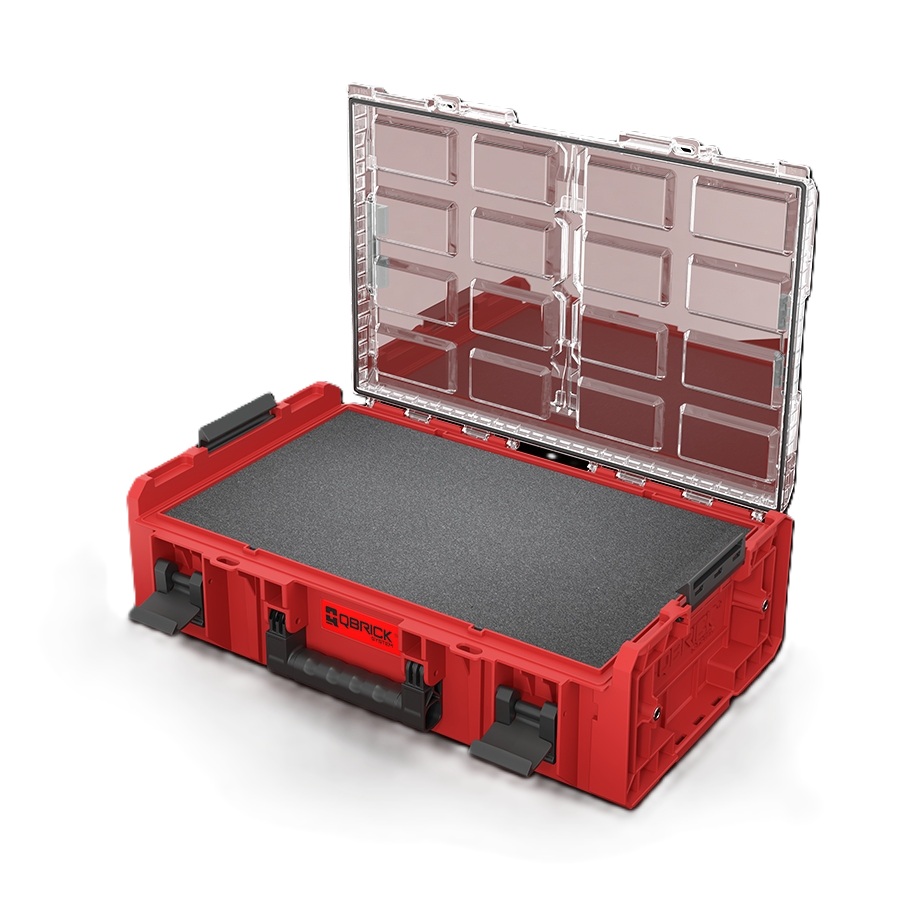 QBrick ORGQ2XLFCZEPG001 ONE Organizer 2XL 2.0 RED Multilayer Foam Inserts RED Ultra HD