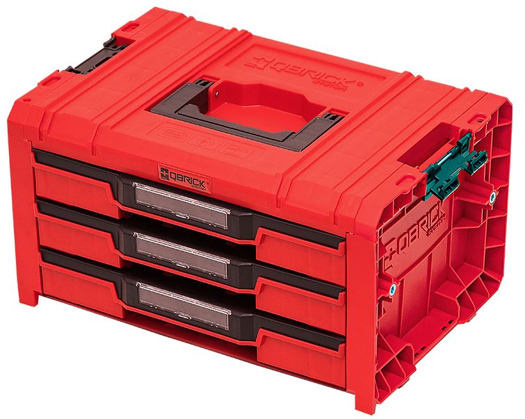 QBrick SKRQPROD3E2CCZEPG001 Pro Toolbox 3 lades 2.0 Expert Red Ultra HD